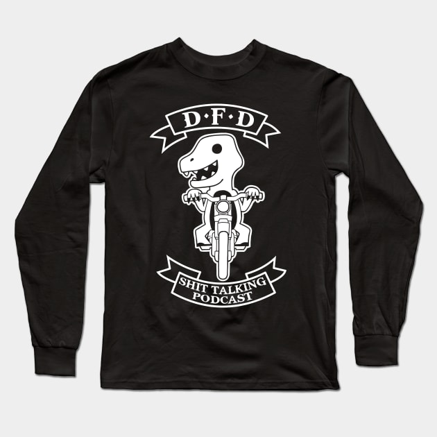 DFD Biker Long Sleeve T-Shirt by Dem Fancy Dinosaurs